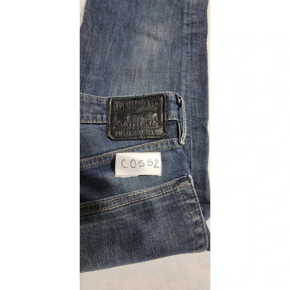 Levi Strauss & Co 510 Skinny Fit Jeans Mens 36x32 Dark Wash Blue Denim